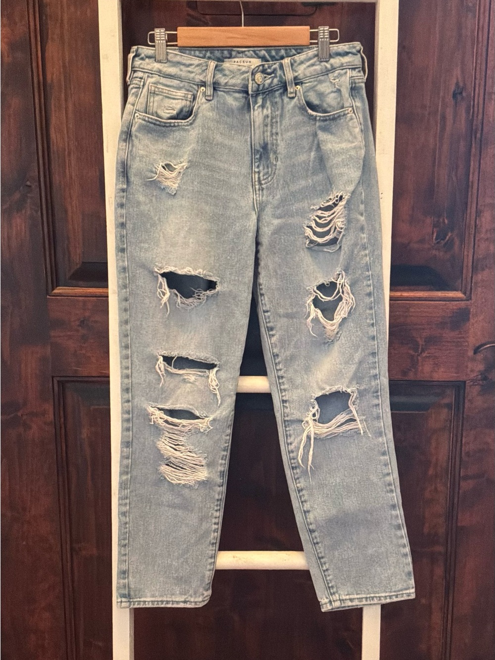 PacSun Light Blue Distressed Boyfriend Jeans